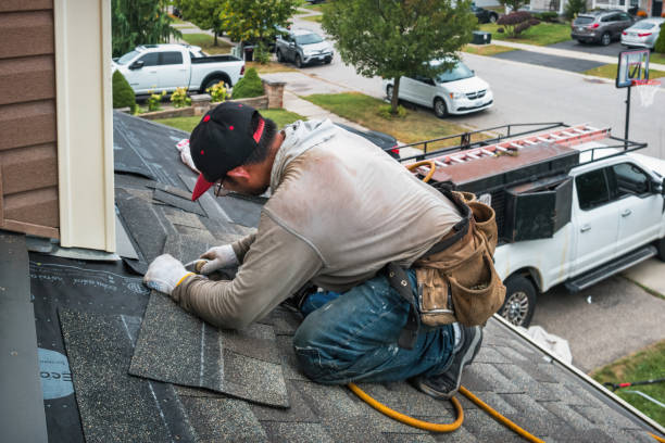 Professional Gutter Repair And Installation technician working in Elkins, NH